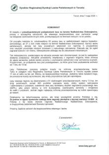 Komunikat Dyrektora Regionalnej Dyekcji Lasów Państwowych w Toruniu